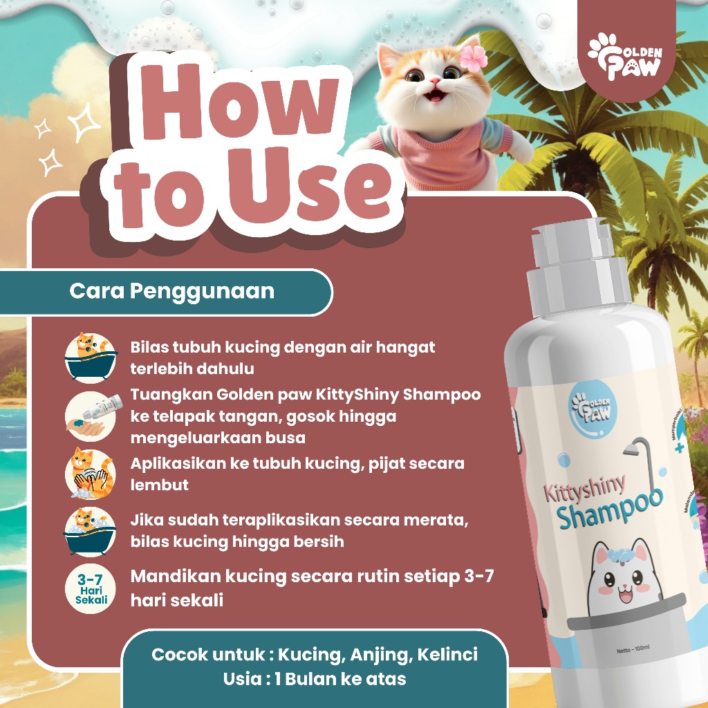 Golden Paw Golden Paw KittyShiny Shampoo