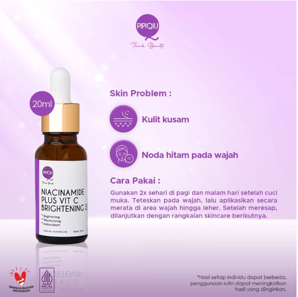 Javinci Berkat Kreatif Sentosa Pipiqiu Niacinamide Plus Serum + Vitamin C