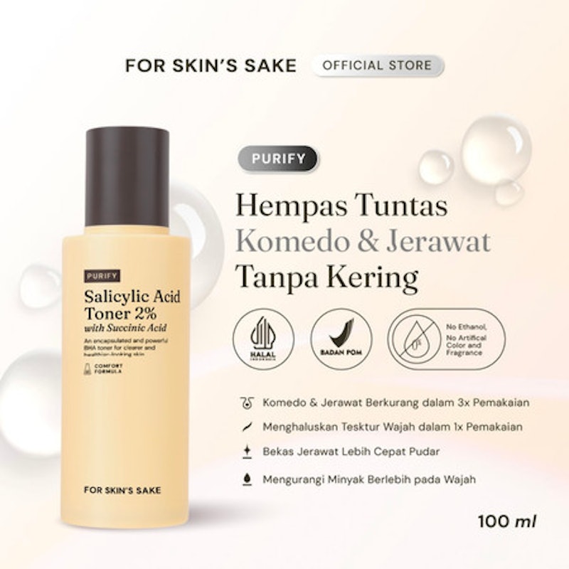 For Skin's Sake Salicylic Acid Toner 2% with Succinic Acid 2