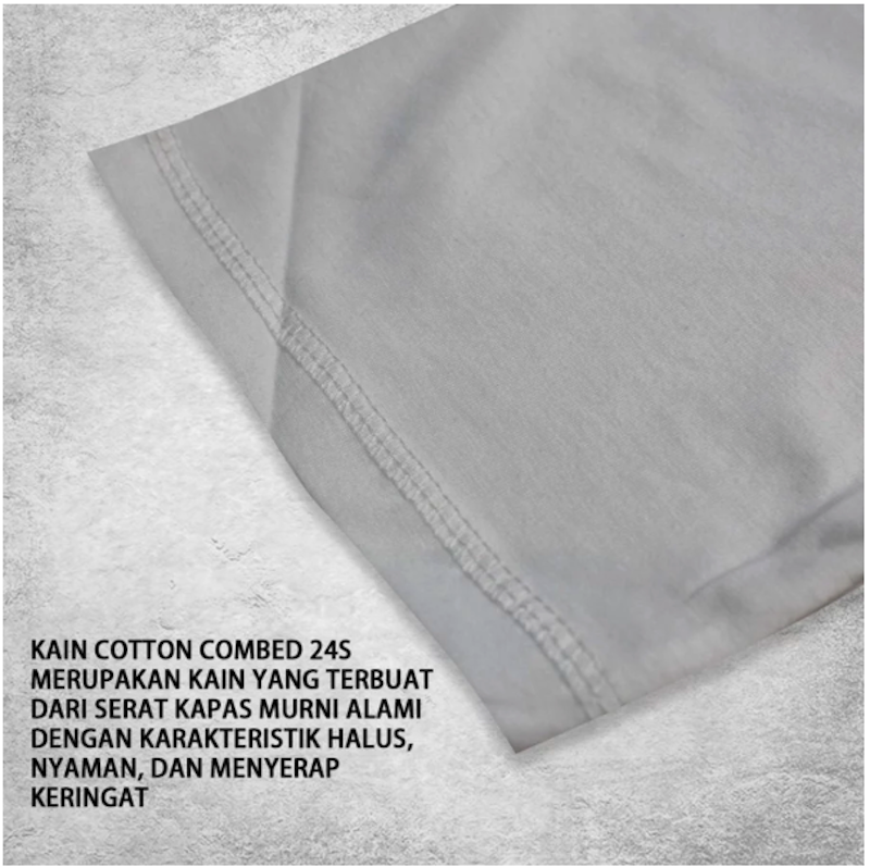 FortKlass Kaos Polos Pria Katun Combed 24s 2