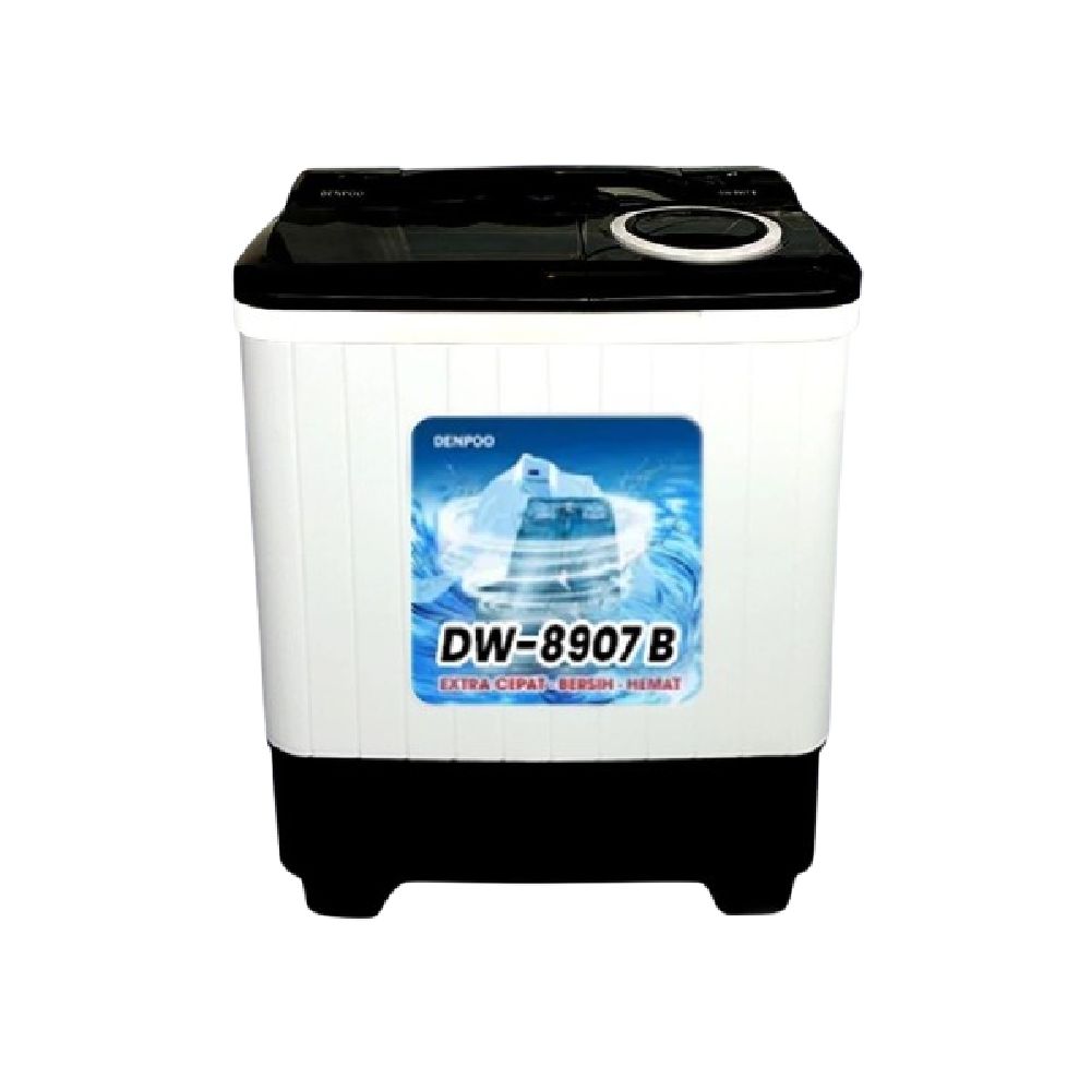 Denpoo Mesin Cuci 2 Tabung  ｜ DW-8907B