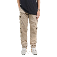 Epidemic Long Cargo Pants Deftones Khaki