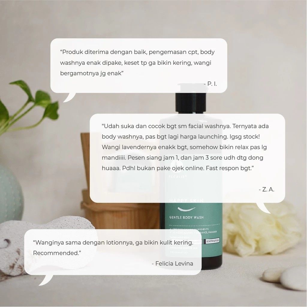 Nucifera Alam Indonesia EUCALIE® Happy Skin Gentle Body Wash