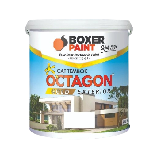 Boxer Paint Cat Tembok Octagon Gold Exterior 1