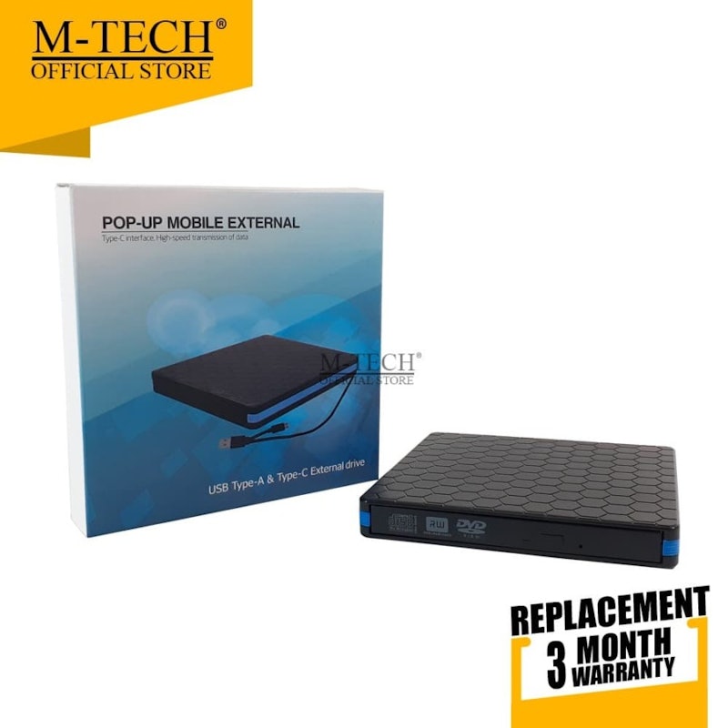 M-Tech External DVD RW Type C USB 3.0 4
