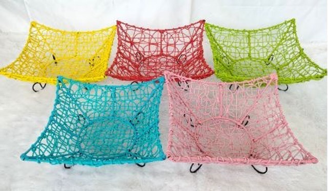  Keranjang Buah Rotan Sintetis