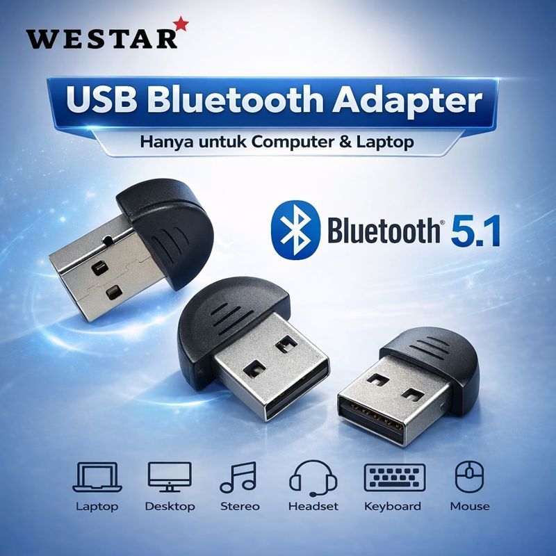 Westar USB Bluetooth Adapter 5.1 2