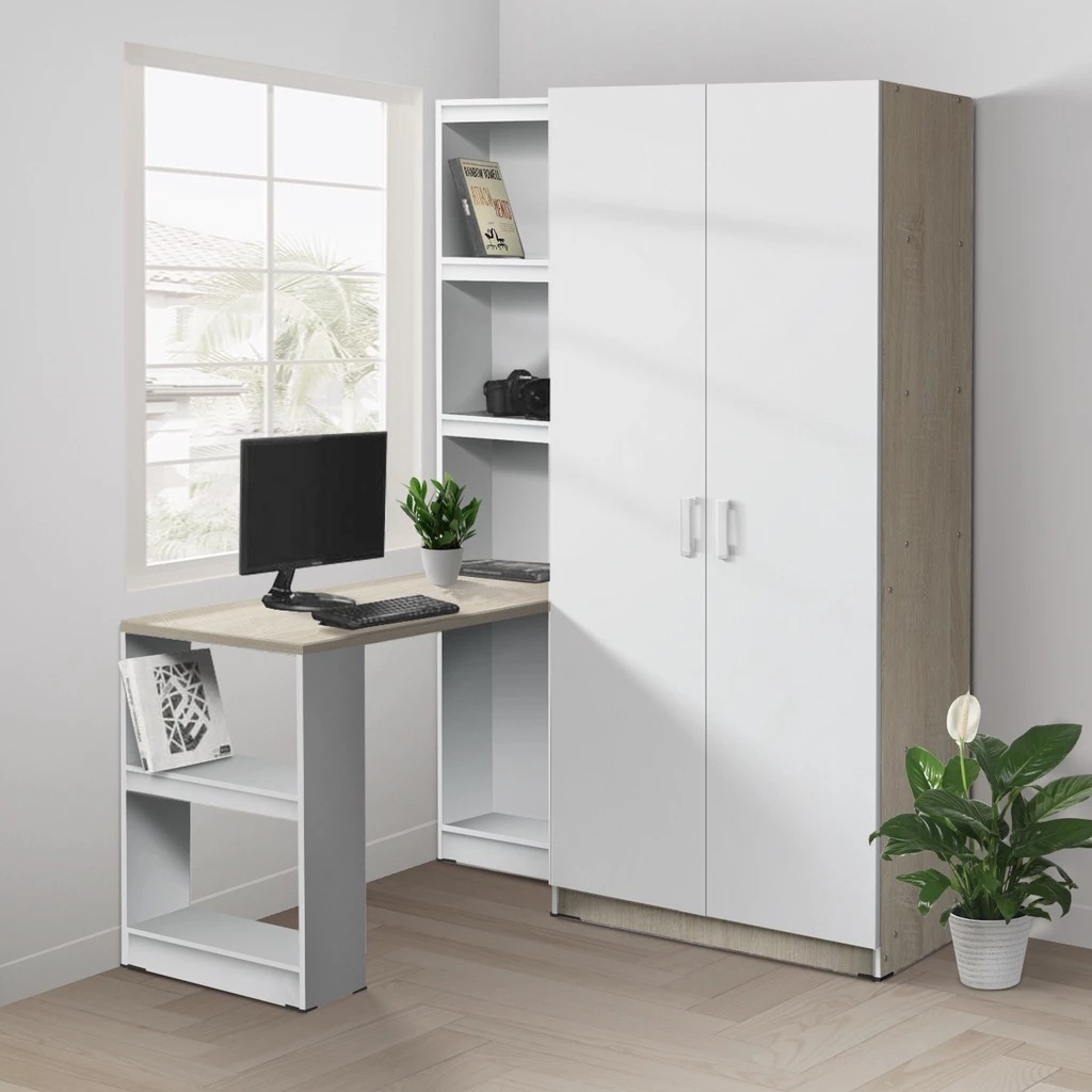 Kirana Furniture Kirana Sandiego Lemari Pakaian Kayu 2 Pintu