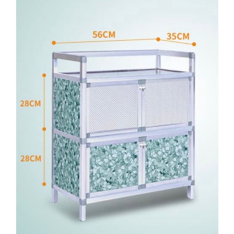 Masterhome Lemari Piring Alumunium Minimalis