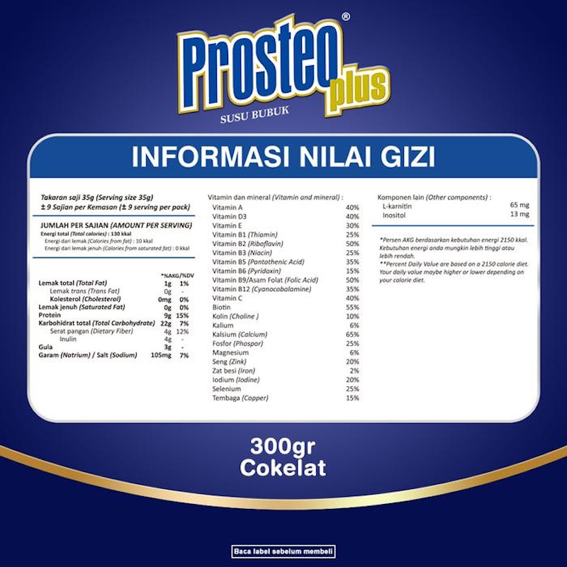 Prosteo Plus Rasa Cokelat