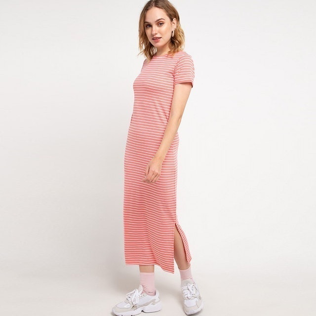 Guava Line Dress Peach