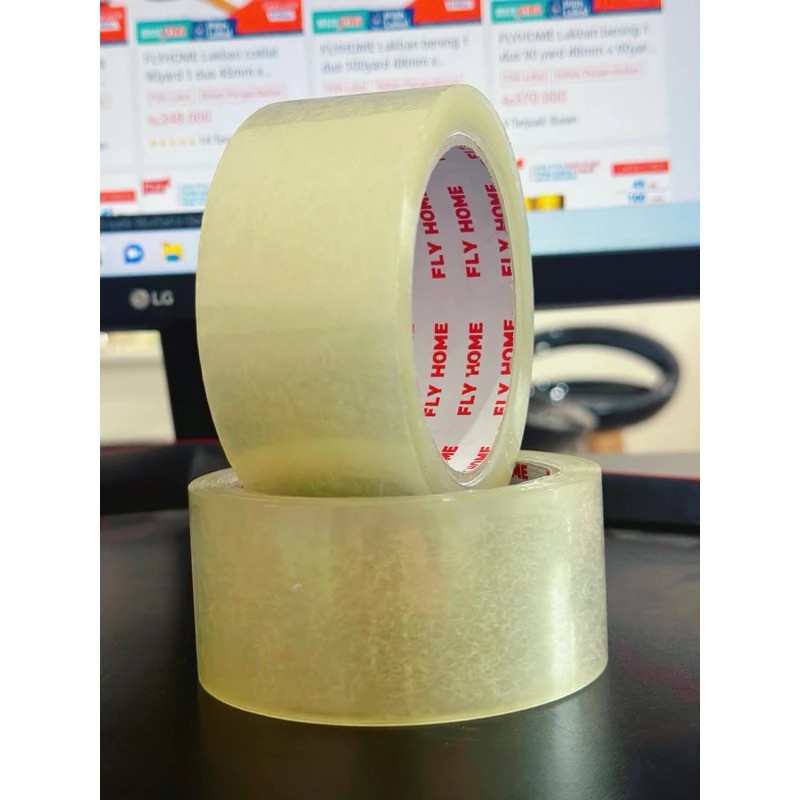 Solusi Packaging Indonesia Fly Home Lakban Bening 45 mm x 90 yard
