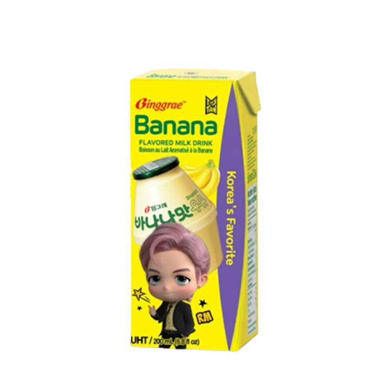 TinyTan BTS Banana Flavored Milk Drink 1