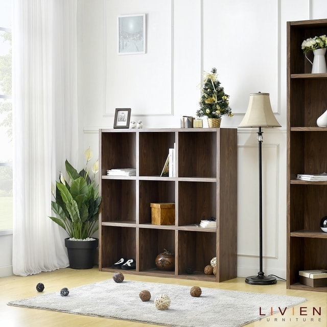 Livien Rak Buku Minimalis 3 x 3