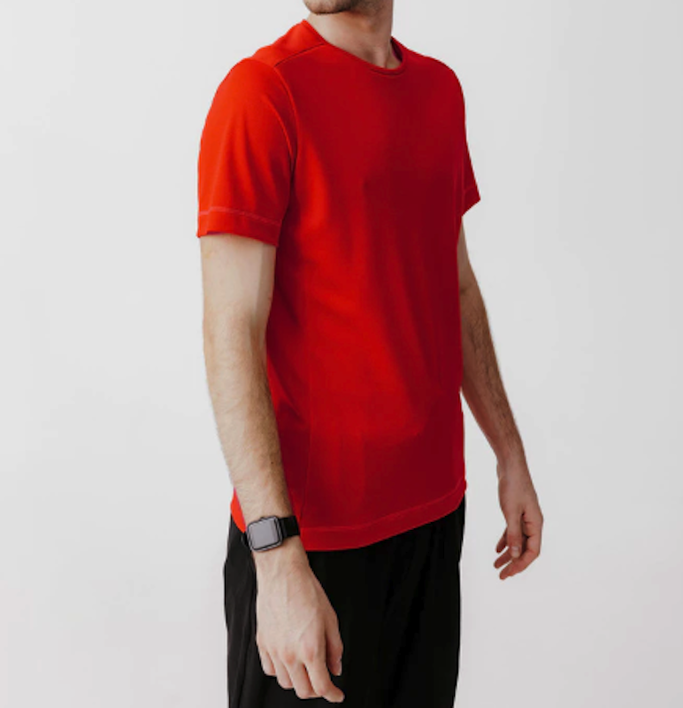 Decathlon Kalenji Baju Olahraga Lari Pria Dry Merah 2