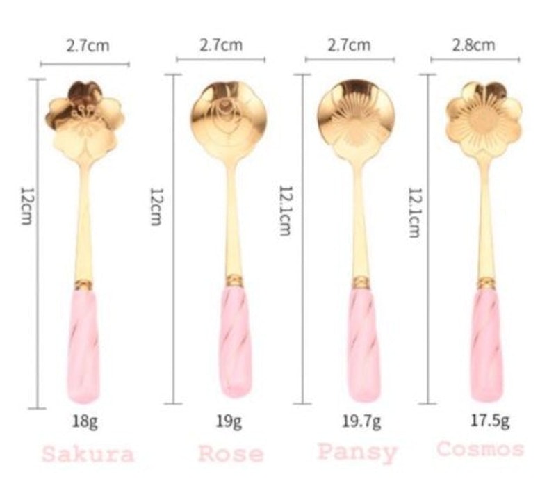 Marble Flower Tea Spoon 3