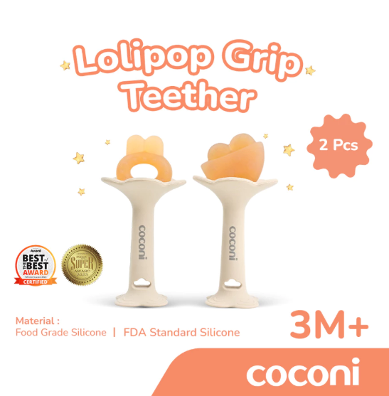 Kenson Multibrand Globalindo COCONI Lolipop Grip Teether 2 Pcs