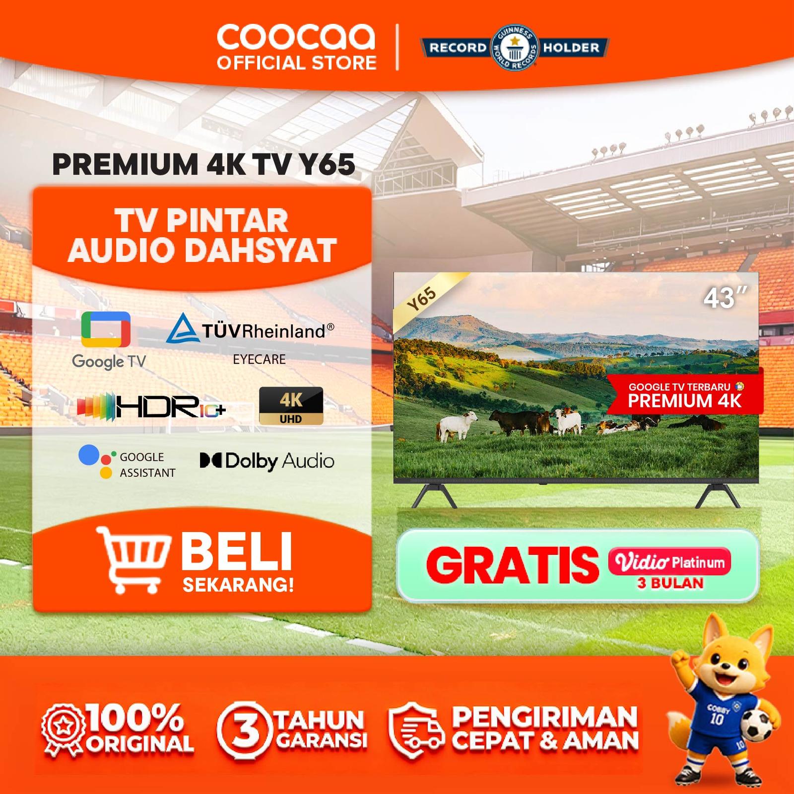 COOCAA 4K Google TV 43 Inch  5