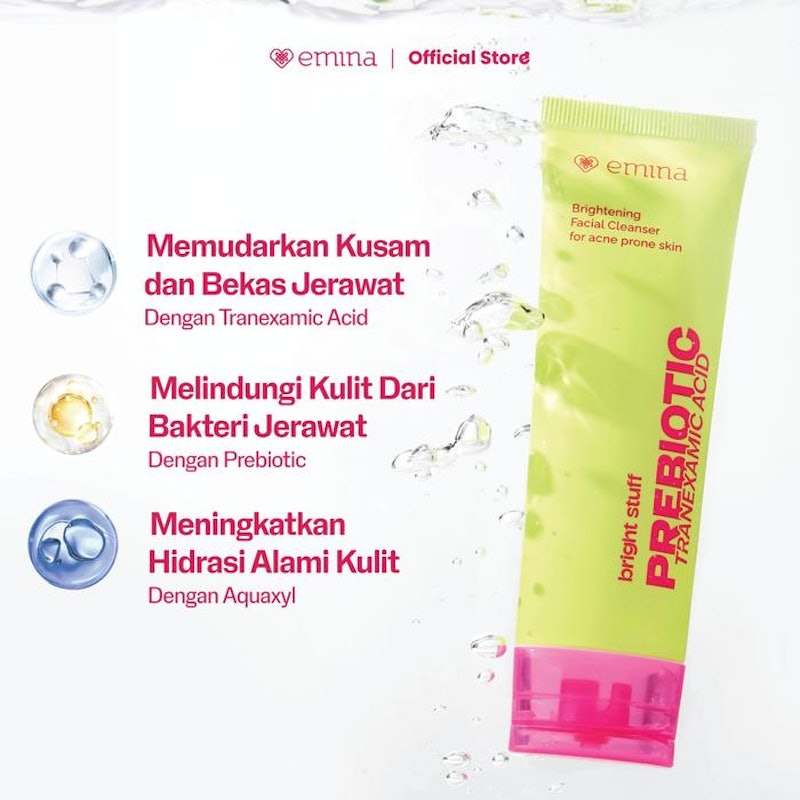 Bright Stuff Prebiotic Tranexamic Acid Brightening Facial Cleanser 2