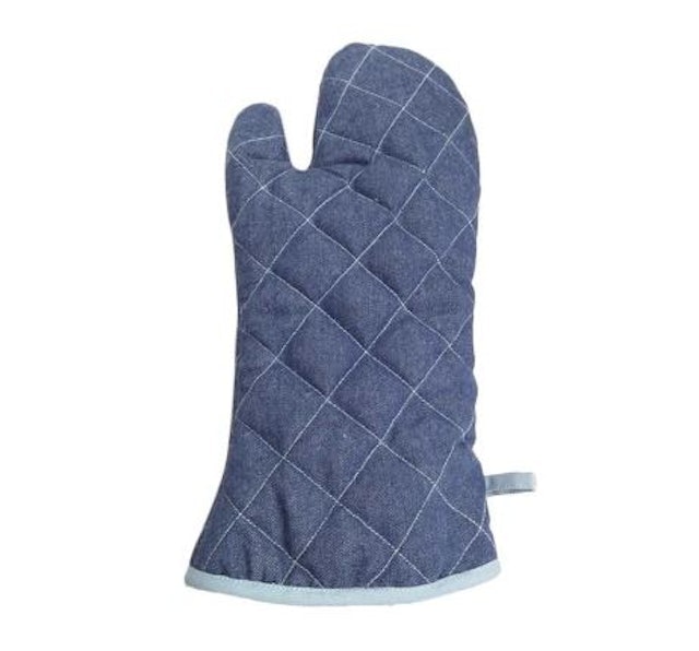 Cook's Habit Heavy Duty Oven Gloves Blue