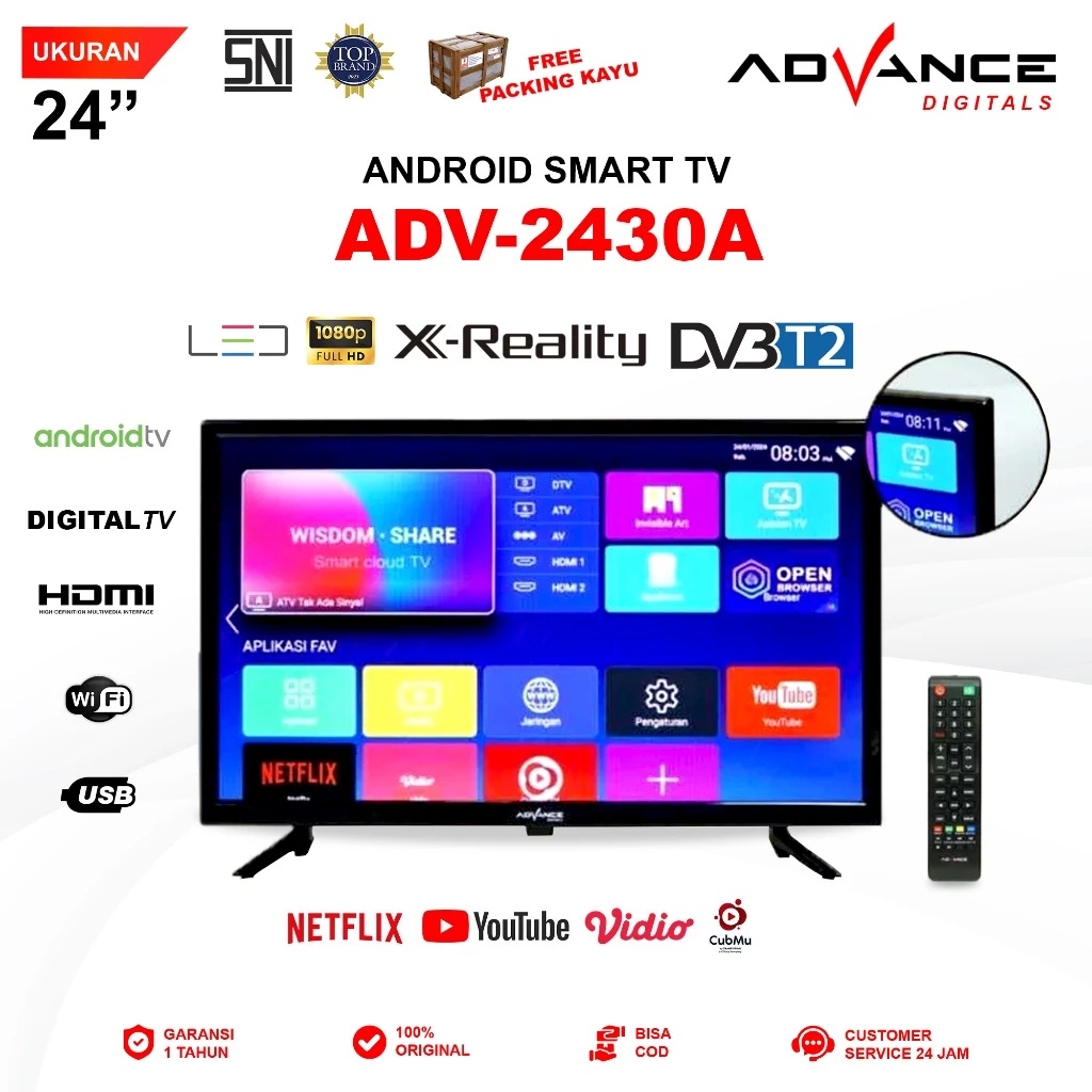 Advance Digitals Advance Smart TV Led Digital  ADV-2430A 
