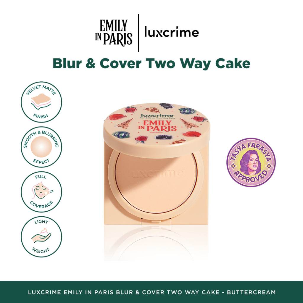 Luxury Cantika Indonesia Luxcrime EMILY IN PARIS Blur & Cover Two Way Cake Opera