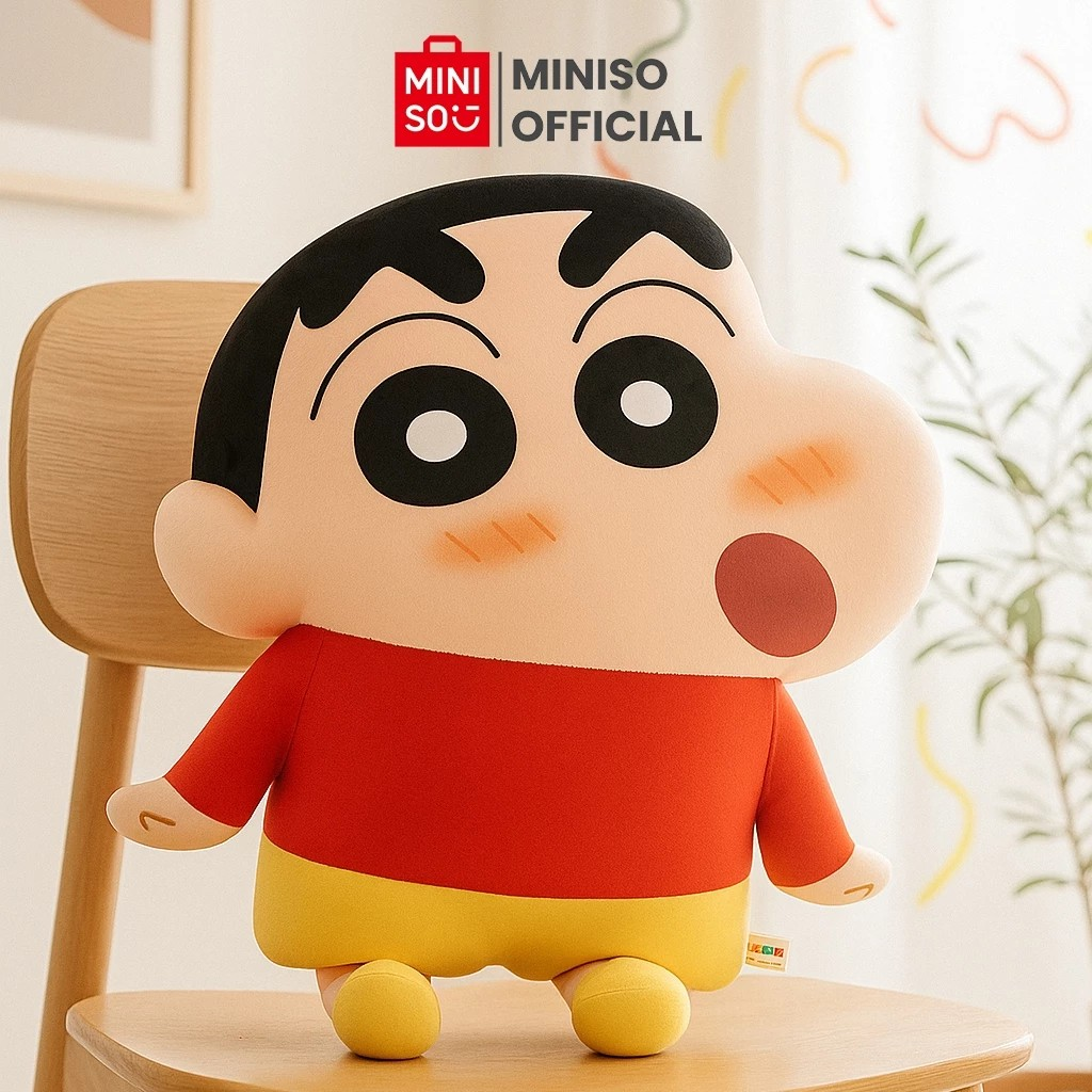 Miniso Lifestyle Trading Indonesia MINISO Crayon Shinchan Collection Soft Pillow