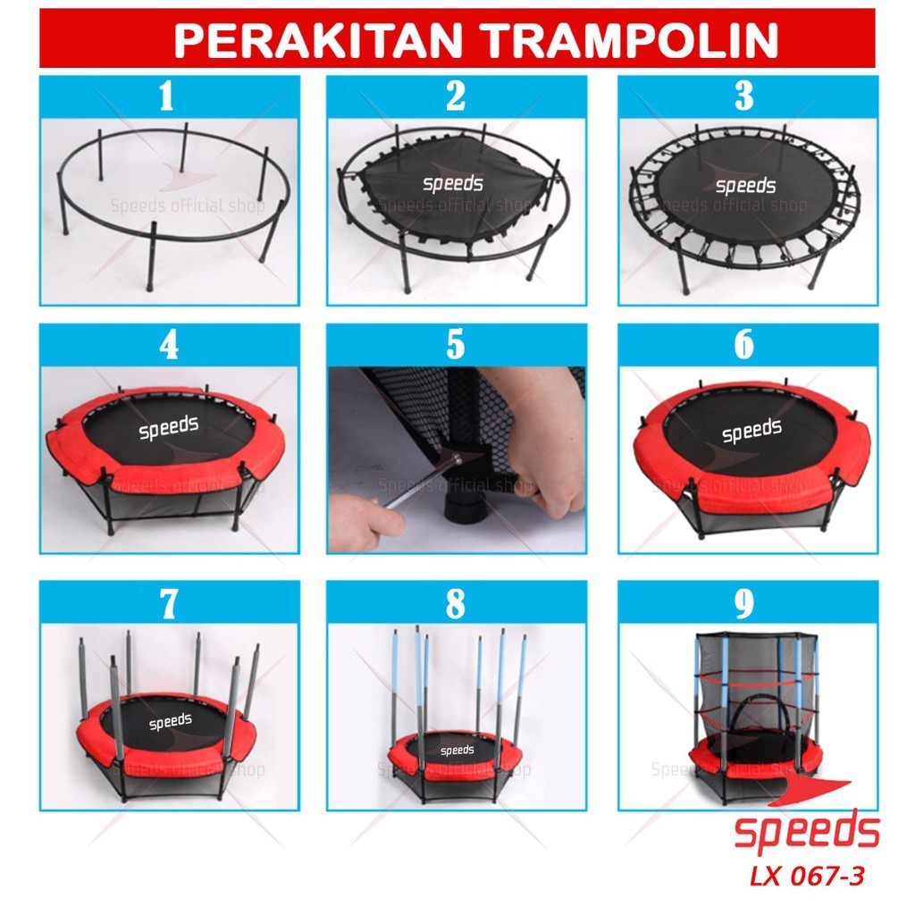 Speeds Indonesia Grosir Speeds Trampoline Anak LX 067-3