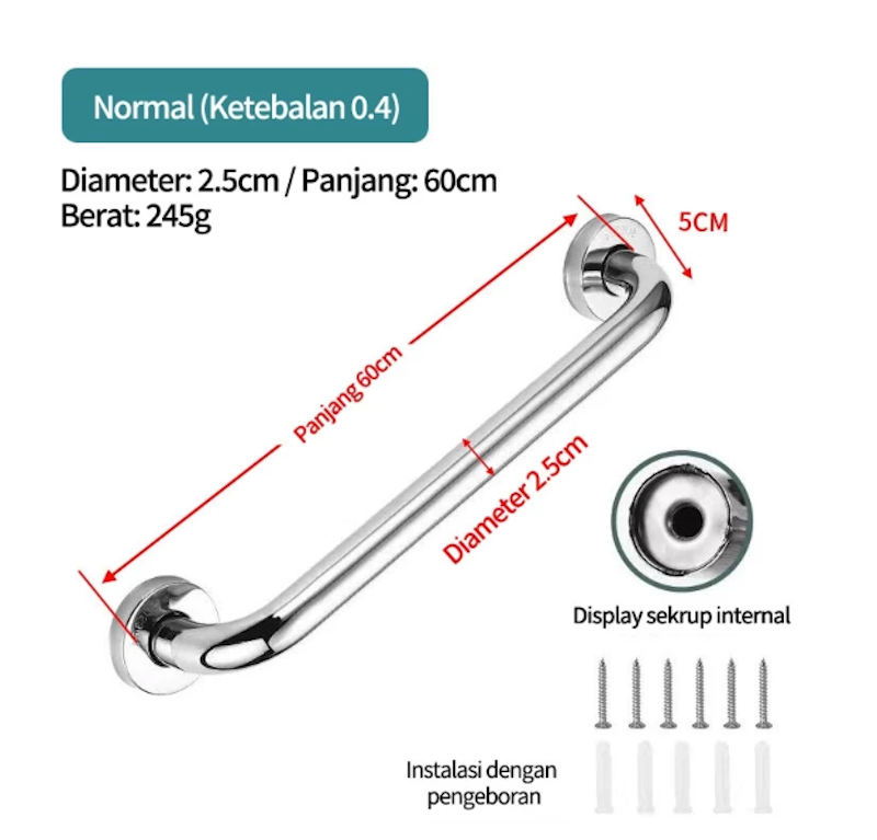 Classic Collection Handle Kamar Mandi 60 cm 2