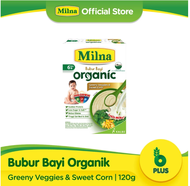 Kalbe Nutritionals Milna Bubur Bayi Organic 6+ Veggie