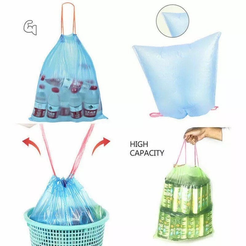 Kantong Sampah Gulung Tali Serut Isi 15 Pcs 4