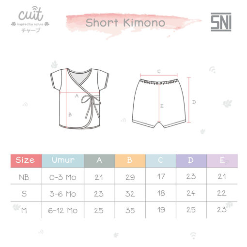 Anugerah Empat Saudara  Cuit EKO Miyo Short Kimono Set (New Colour)