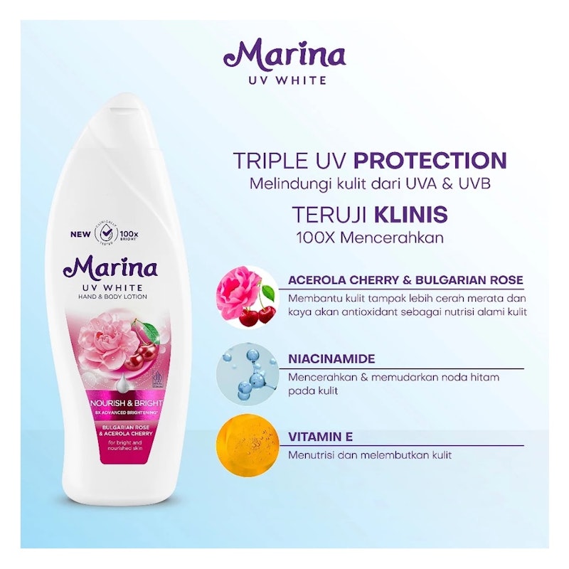 UV White Hand & Body Lotion Nourish & Bright 3