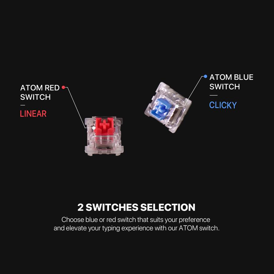 Fantech Indonesia Fantech Mechanical Keyboard ATOM TKL  MK876