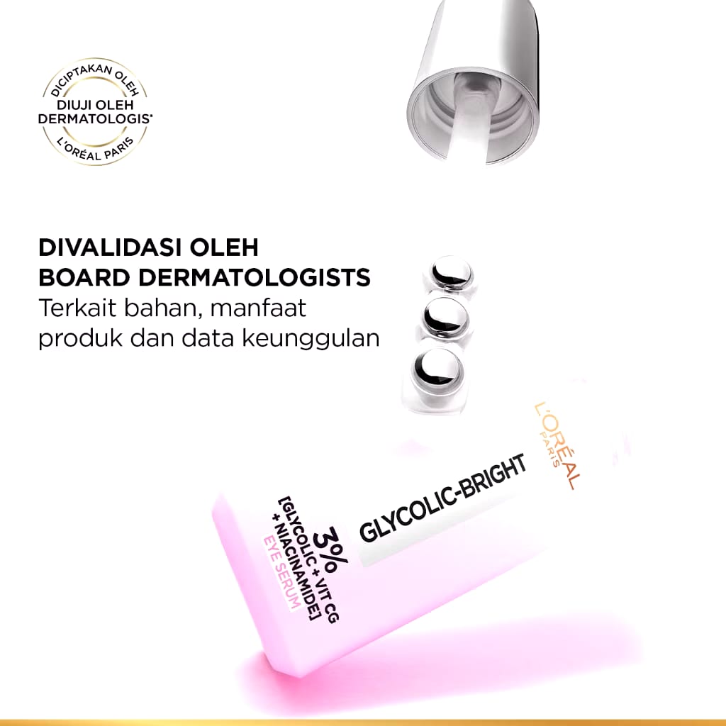 L’Oréal L’Oréal Paris Glycolic Bright 3% [Glycolic + Niacinamide + Vit CG] Eye Serum