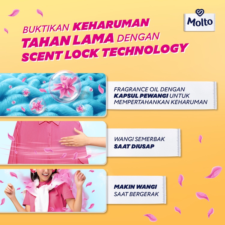 Molto Pelembut dan Pewangi Parfum Boost Japanese Peach 3