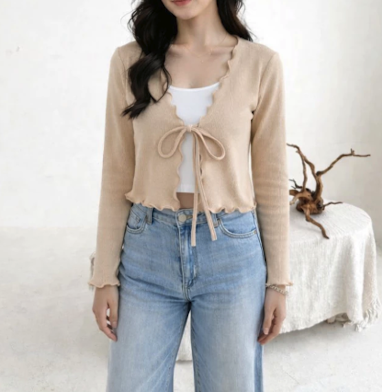 Vallina Outfit Cardigan Crop 4