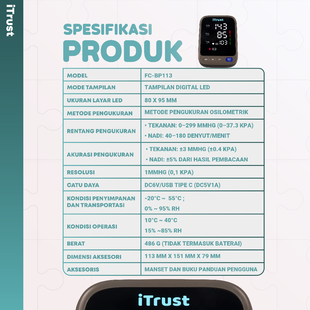 iTrust Tensimeter Digital  FC-BP113 