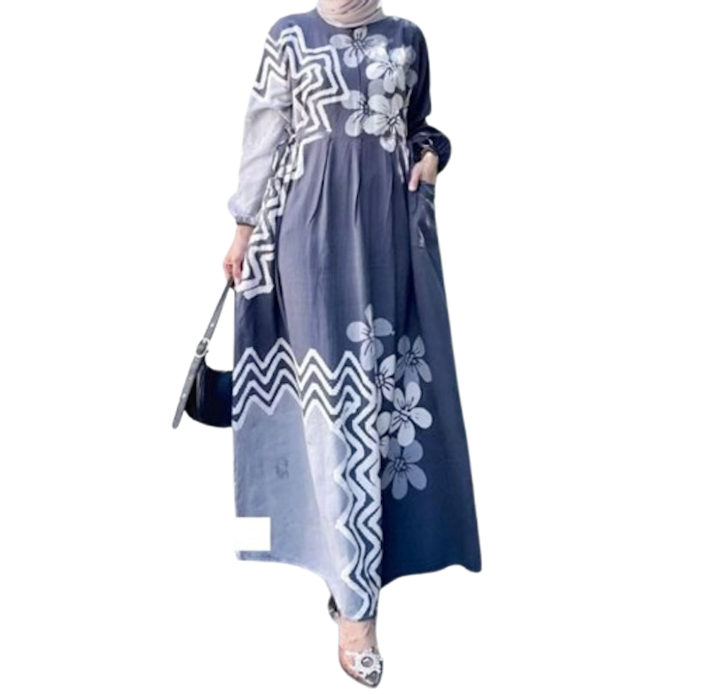Batik L Manis Gamis Twill Rayon Candi Mekar 1