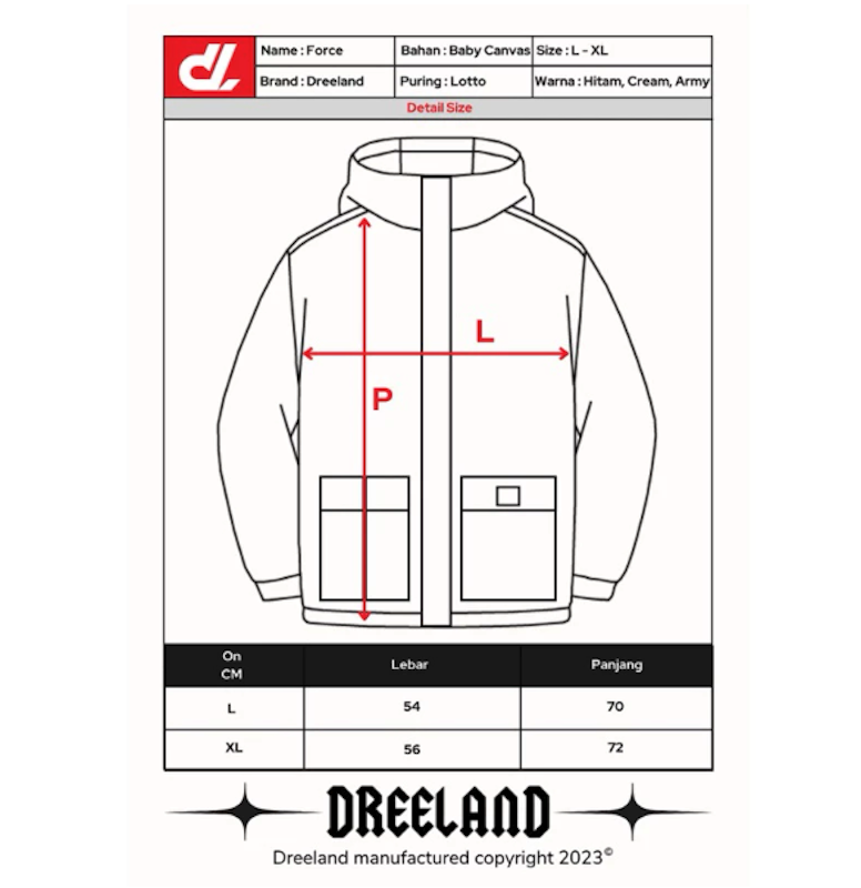 Dreeland Jacket Parka Force 5
