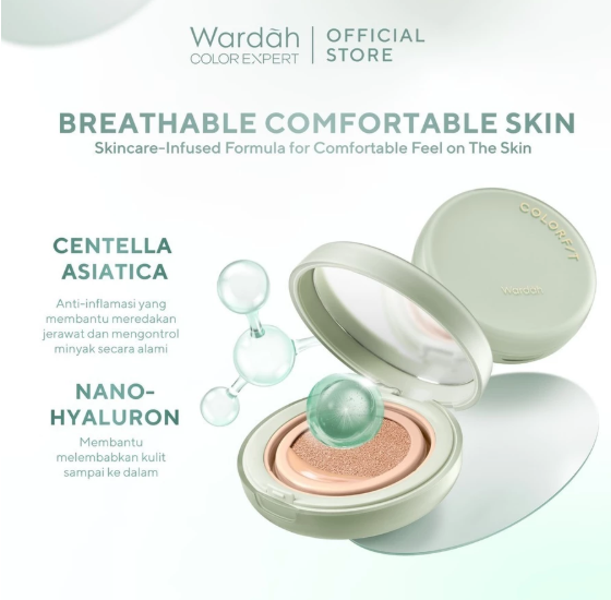 Paragon Technology and Innovation Wardah Colorfit 5D Blur Cloud Cushion 33W Olive Beige