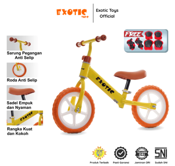 Roda Pasifik Mandiri Exotic Balance Bike ET-2017
