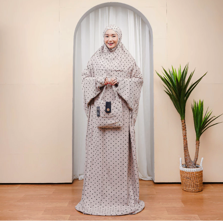  NurHD Hadramaut Mukena Terusan Syari Milo