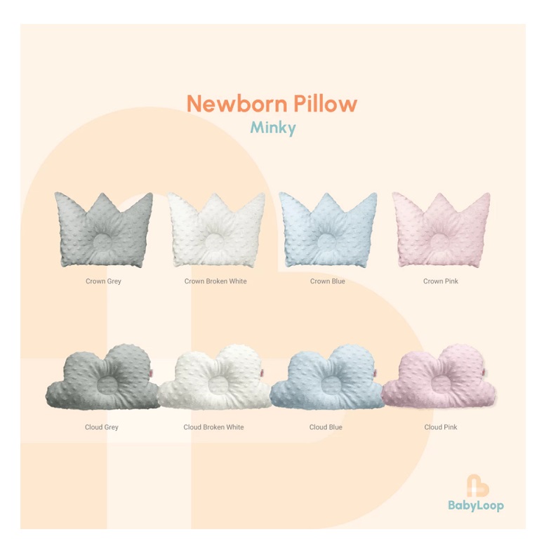  Baby Loop Newborn Pillow Minky