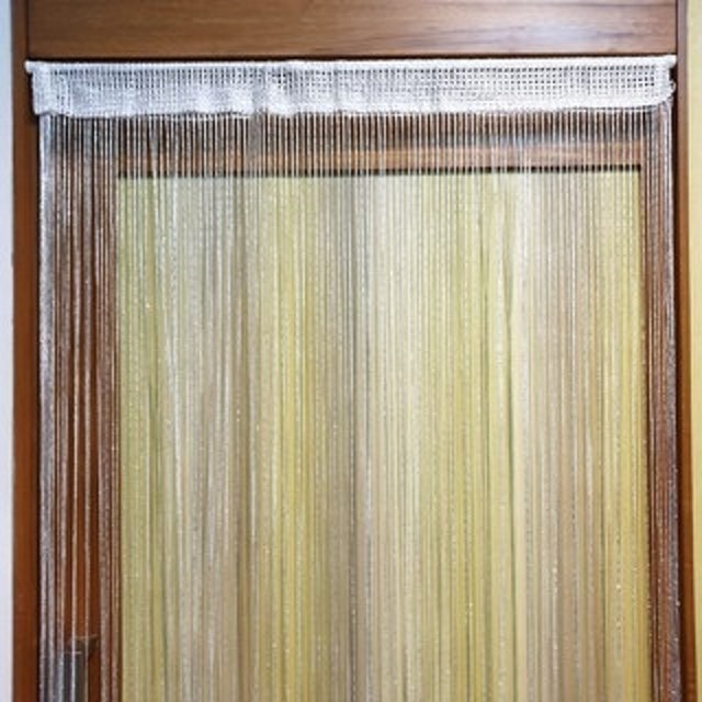  Tirai Benang Putih Glitter