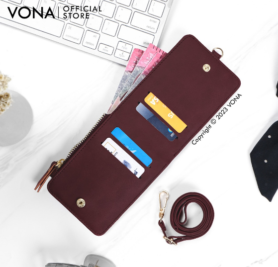 VONA Dompet Kartu ID dengan Tali Lanyard - Dominic