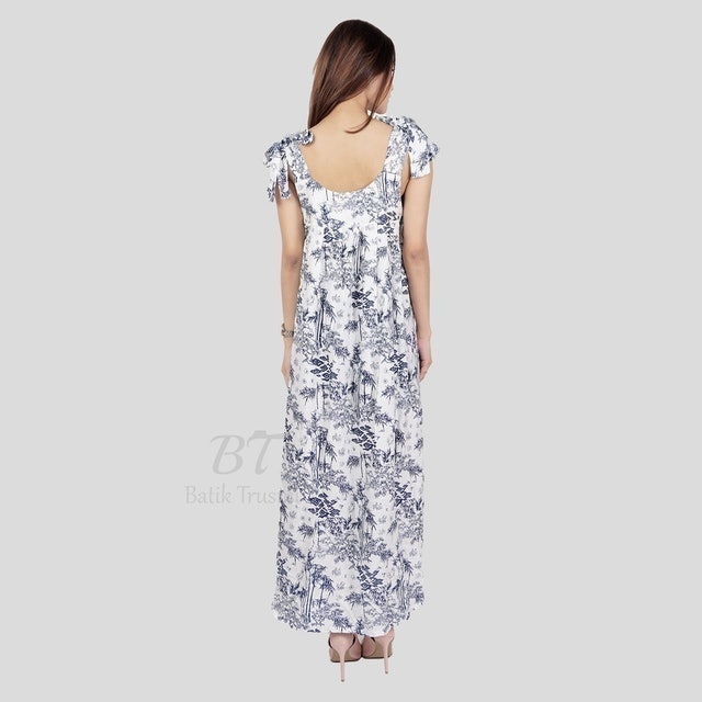 Batik Trusmi Dress Daster Yukensi DWS Mega Mendung