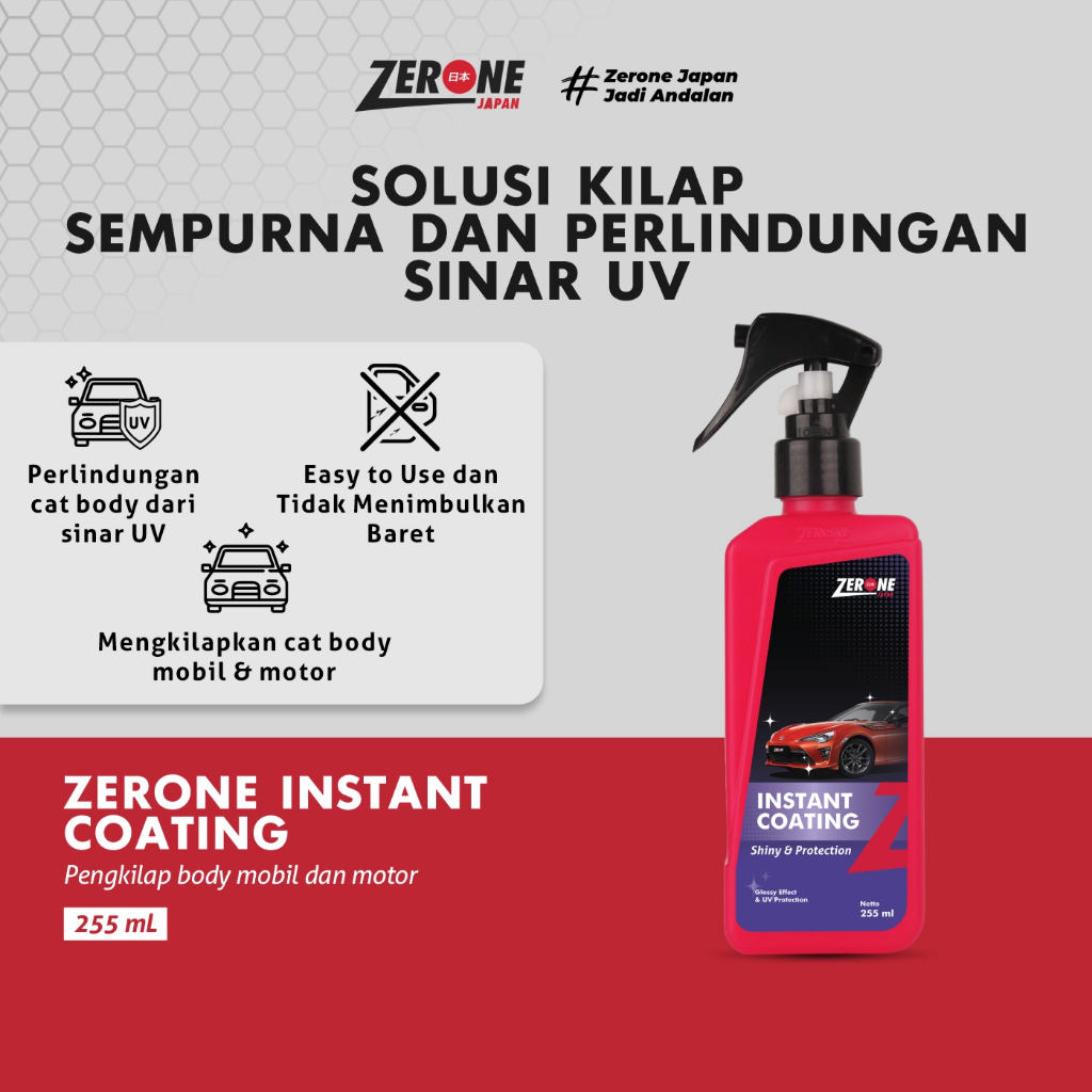 Zerone International Industries Zerone Japan Instant Coating Nano Ceramic (Polydimethylsiloxane & Wax)