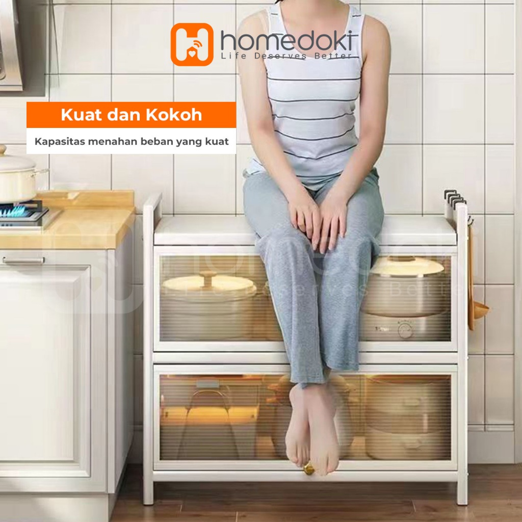 Homedoki Rak Piring Tertutup