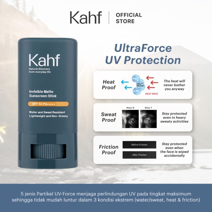 Paragon Technology and Innovation Kahf Invisible Matte Sunscreen Stick SPF 50 PA++++